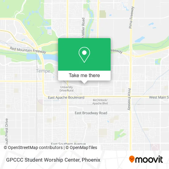 GPCCC Student Worship Center map