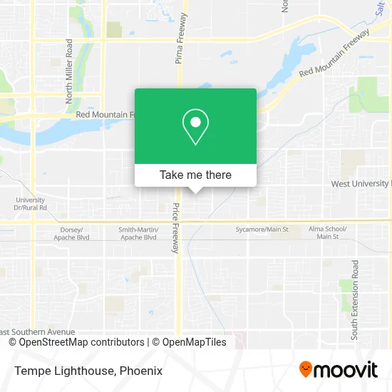 Tempe Lighthouse map