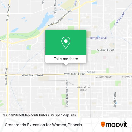 Crossroads Extension for Women map