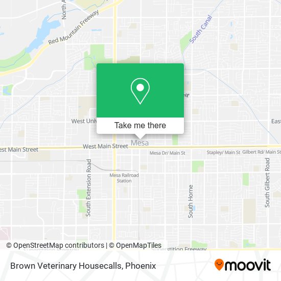 Mapa de Brown Veterinary Housecalls