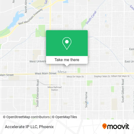 Mapa de Accelerate IP LLC