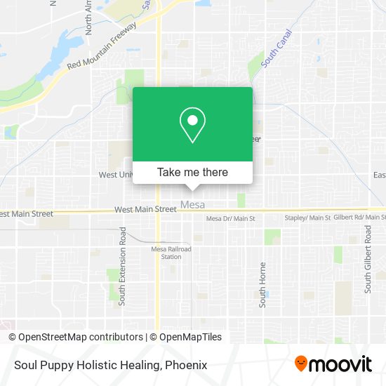 Soul Puppy Holistic Healing map