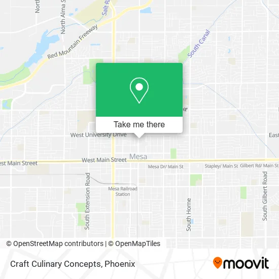 Craft Culinary Concepts map