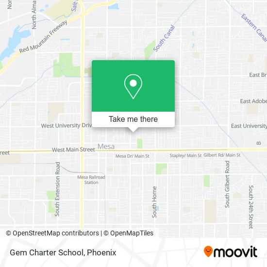 Gem Charter School map