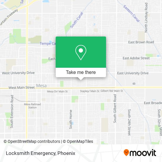 Locksmith Emergency map