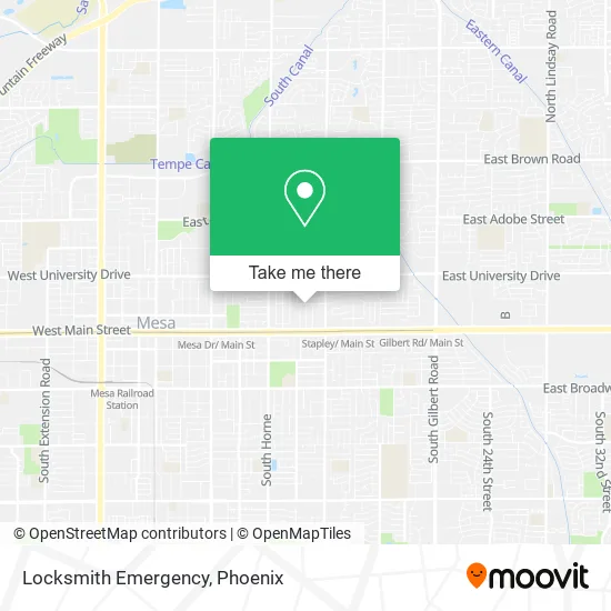 Locksmith Emergency map