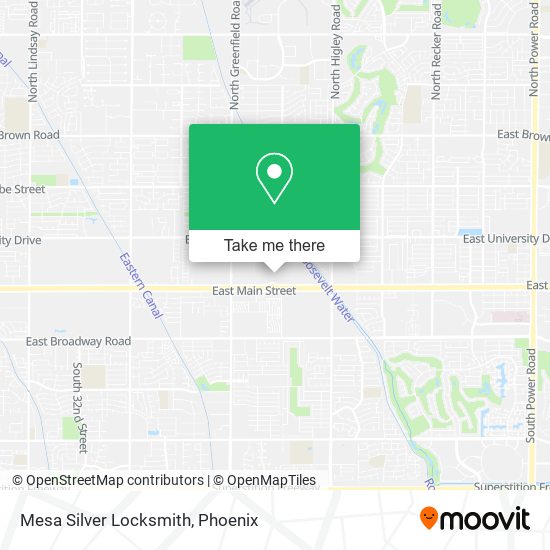 Mesa Silver Locksmith map