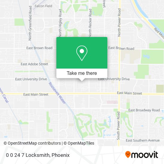 0 0 24 7 Locksmith map