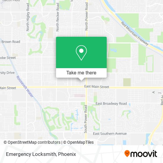 Emergency Locksmith map