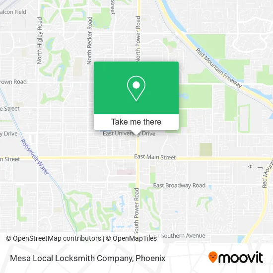 Mesa Local Locksmith Company map