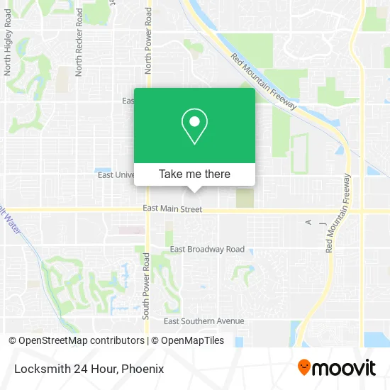 Locksmith 24 Hour map