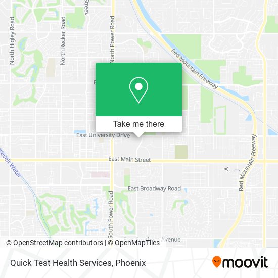 Mapa de Quick Test Health Services