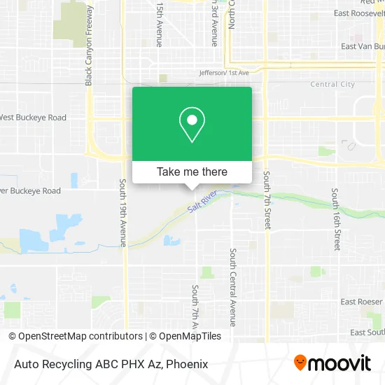 Auto Recycling ABC PHX Az map