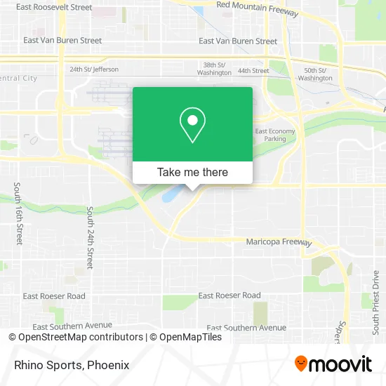 Rhino Sports map