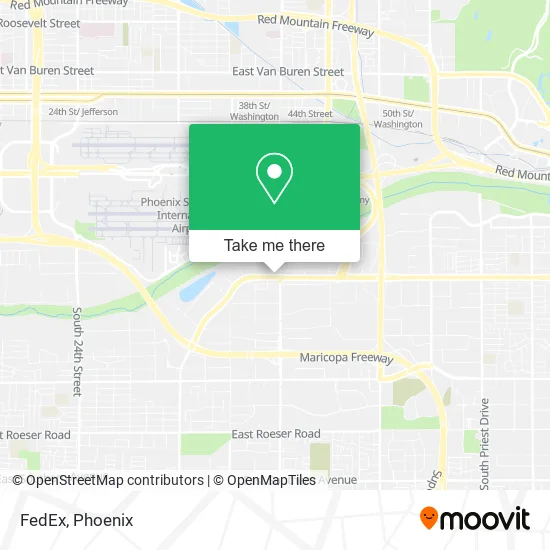 Mapa de FedEx