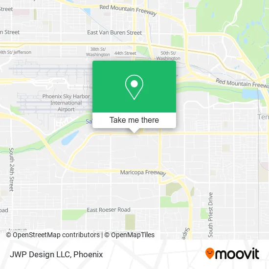 Mapa de JWP Design LLC