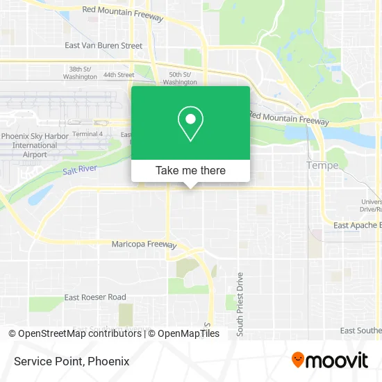 Mapa de Service Point
