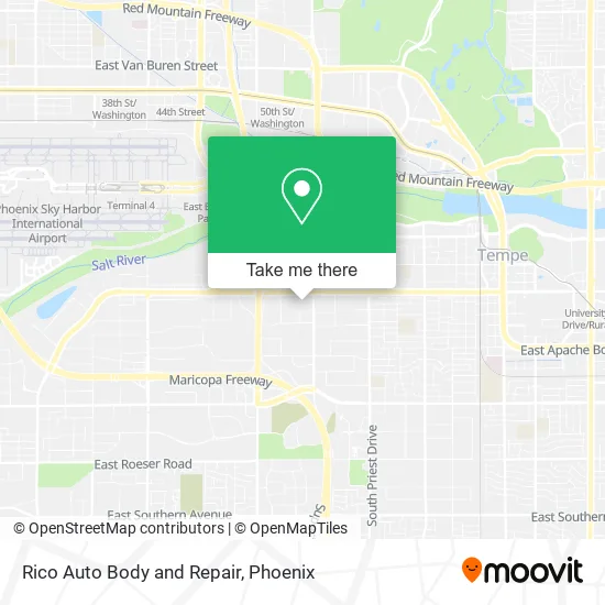 Rico Auto Body and Repair map