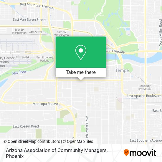 Mapa de Arizona Association of Community Managers