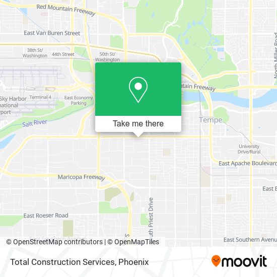Total Construction Services map