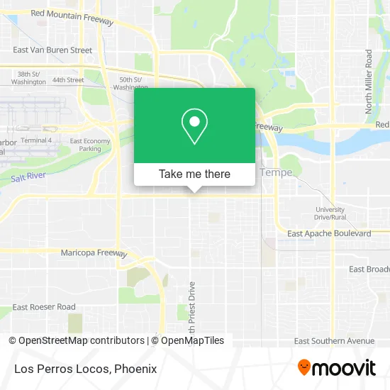 Los Perros Locos map