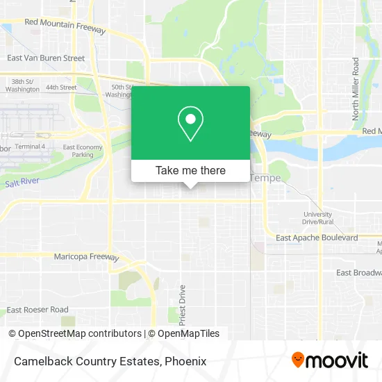 Camelback Country Estates map