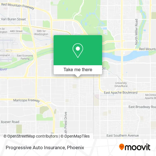 Progressive Auto Insurance map