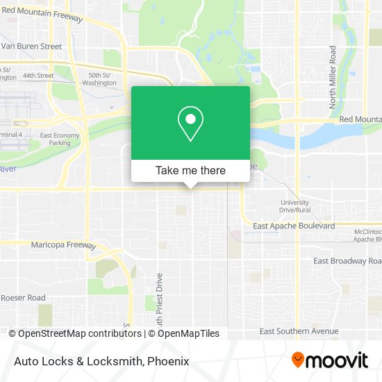 Auto Locks & Locksmith map