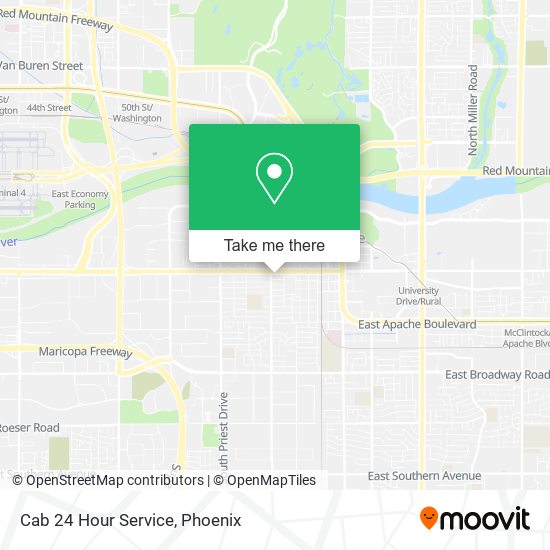 Mapa de Cab 24 Hour Service