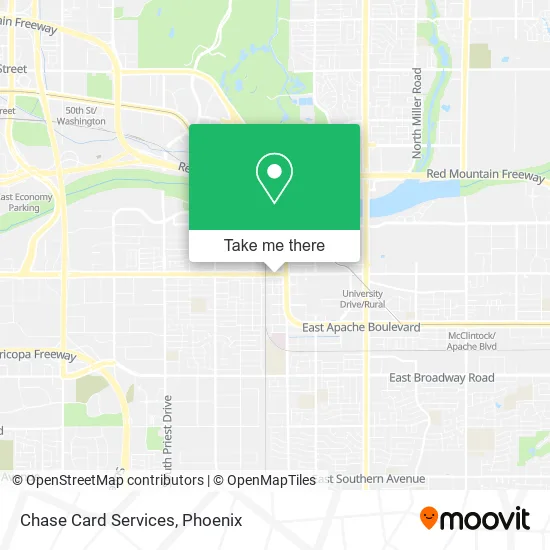 Chase Card Services map