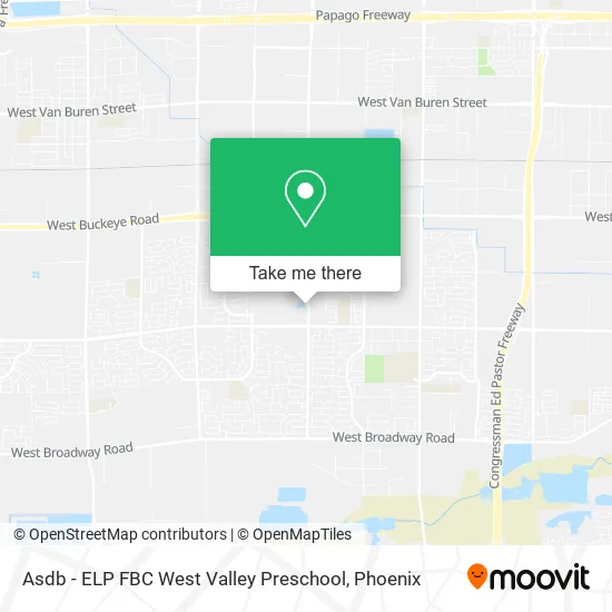 Asdb - ELP FBC West Valley Preschool map