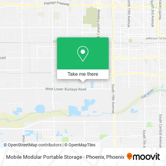 Mobile Modular Portable Storage - Phoenix map