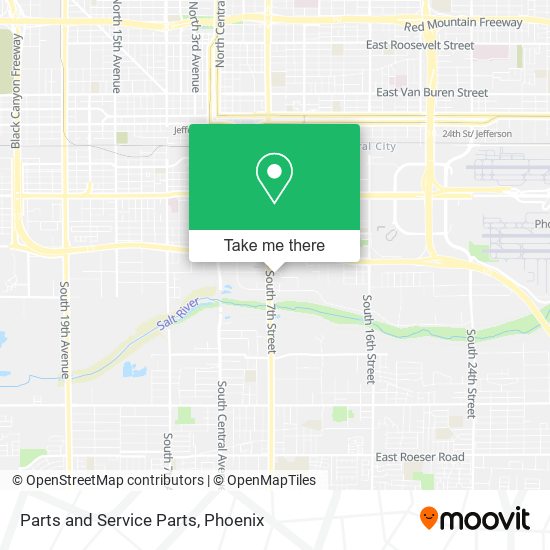 Parts and Service Parts map