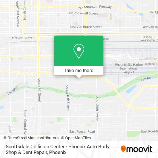 Mapa de Scottsdale Collision Center - Phoenix Auto Body Shop & Dent Repair