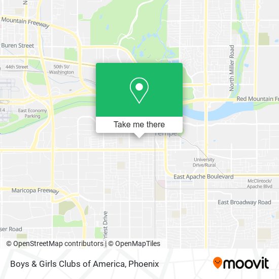 Boys & Girls Clubs of America map