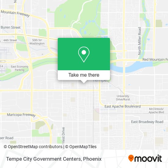 Mapa de Tempe City Government Centers