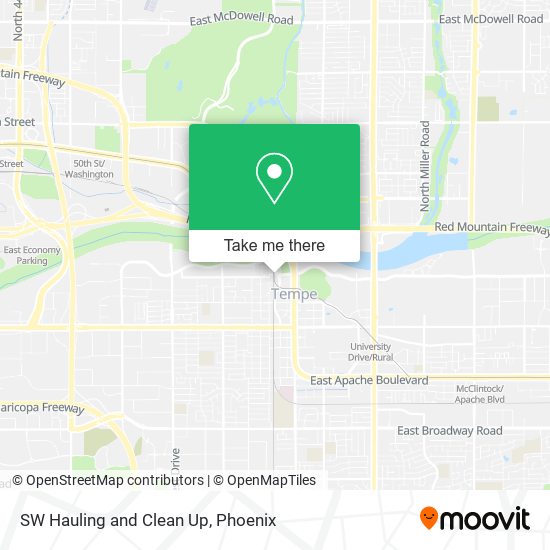 SW Hauling and Clean Up map