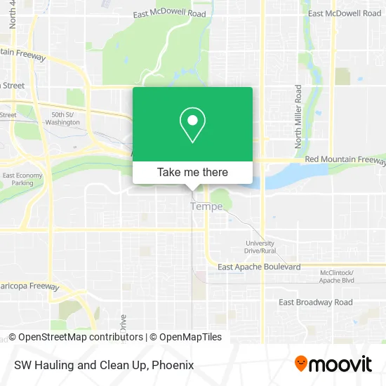 SW Hauling and Clean Up map