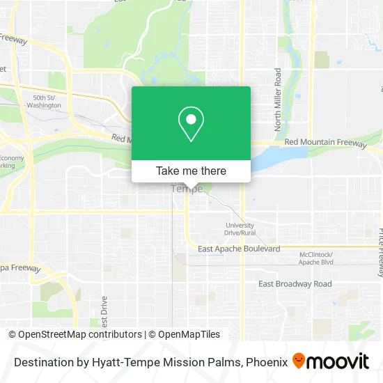 Destination by Hyatt-Tempe Mission Palms map