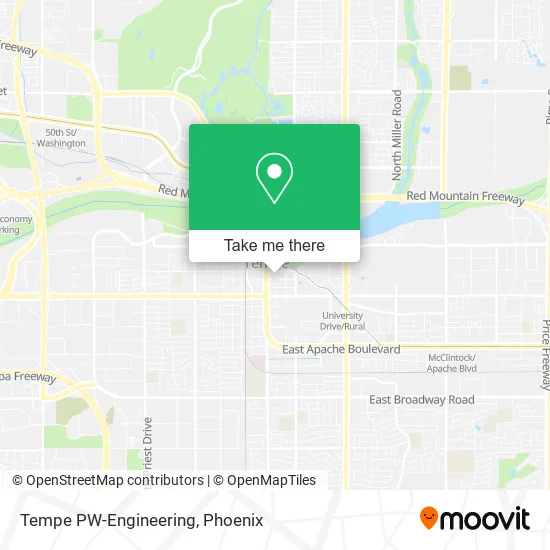 Tempe PW-Engineering map