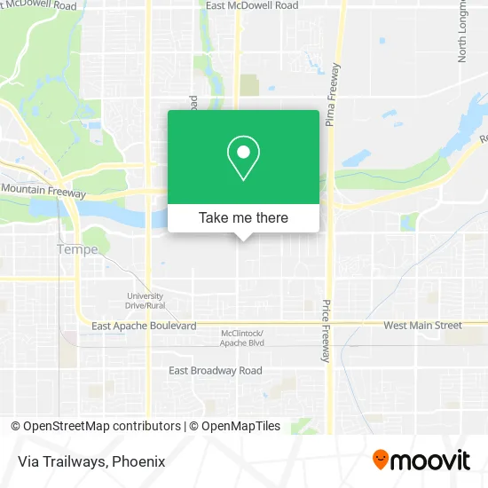 Via Trailways map