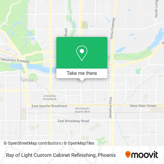 Ray of Light Custom Cabinet Refinishing map