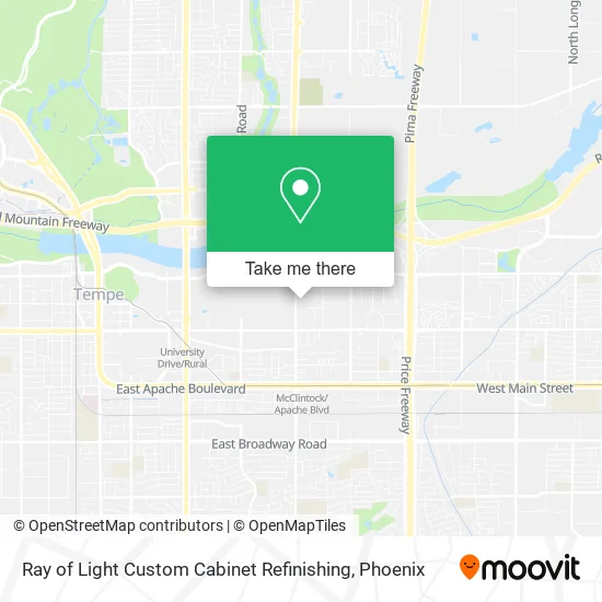 Ray of Light Custom Cabinet Refinishing map