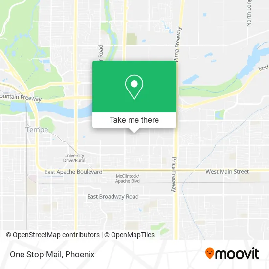 One Stop Mail map
