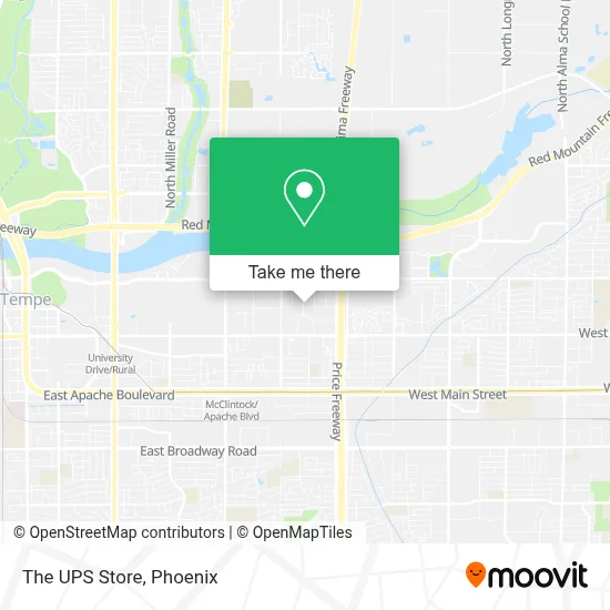 The UPS Store map