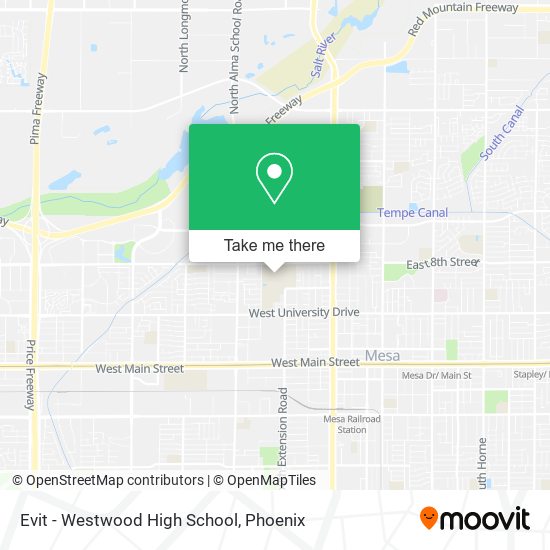 Evit - Westwood High School map