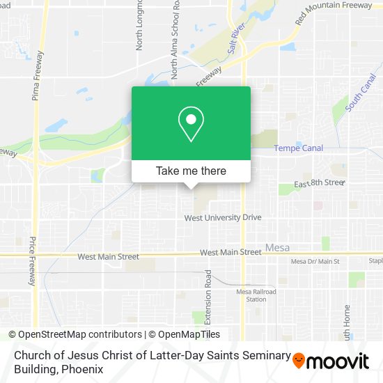 Church of Jesus Christ of Latter-Day Saints Seminary Building map