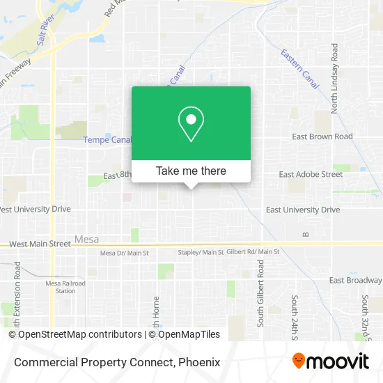 Commercial Property Connect map