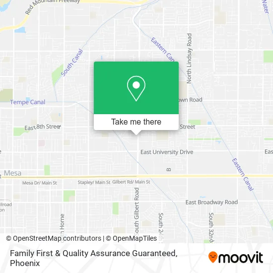 Family First & Quality Assurance Guaranteed map