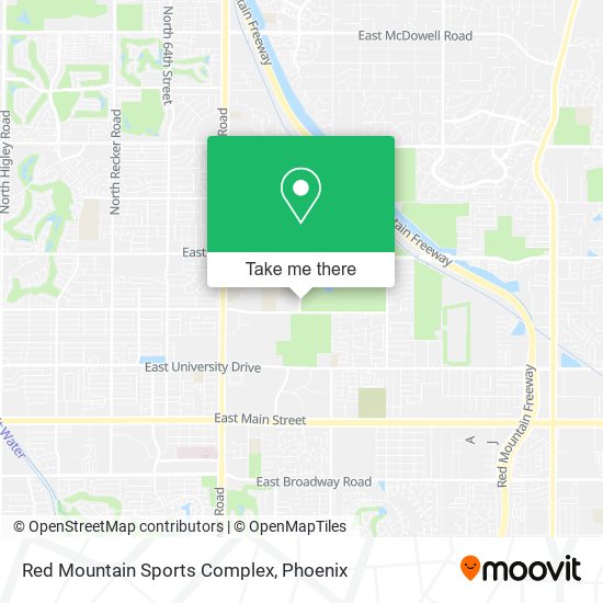 Mapa de Red Mountain Sports Complex